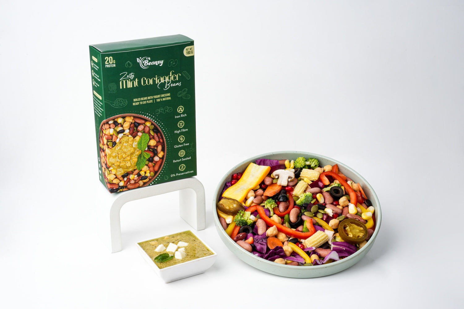 Zesty Mint Coriander Beans | Ready-to-Eat Protein | Australia
