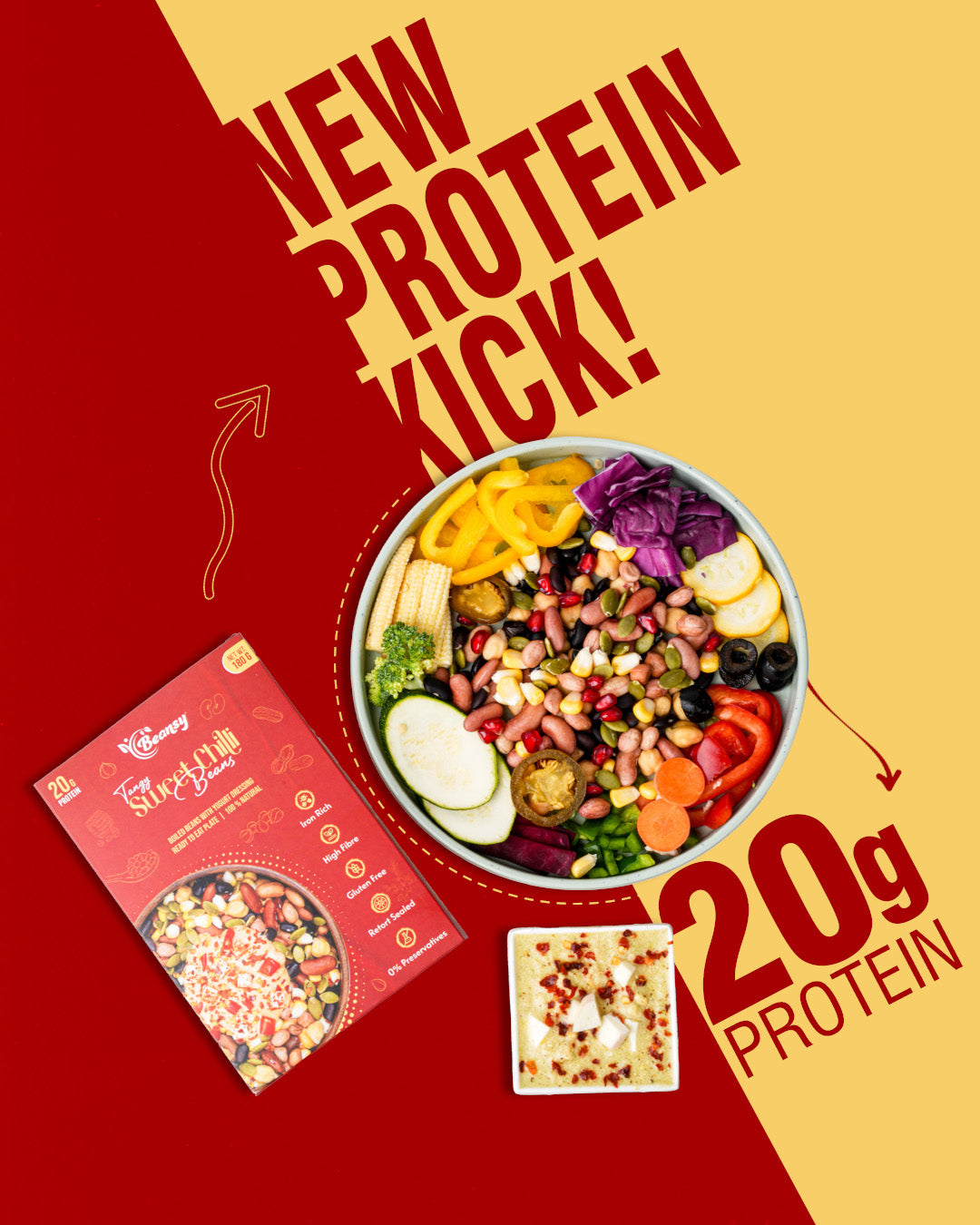 Tangy Sweet Chilli Beans | Healthy Snack Australia | Beansy