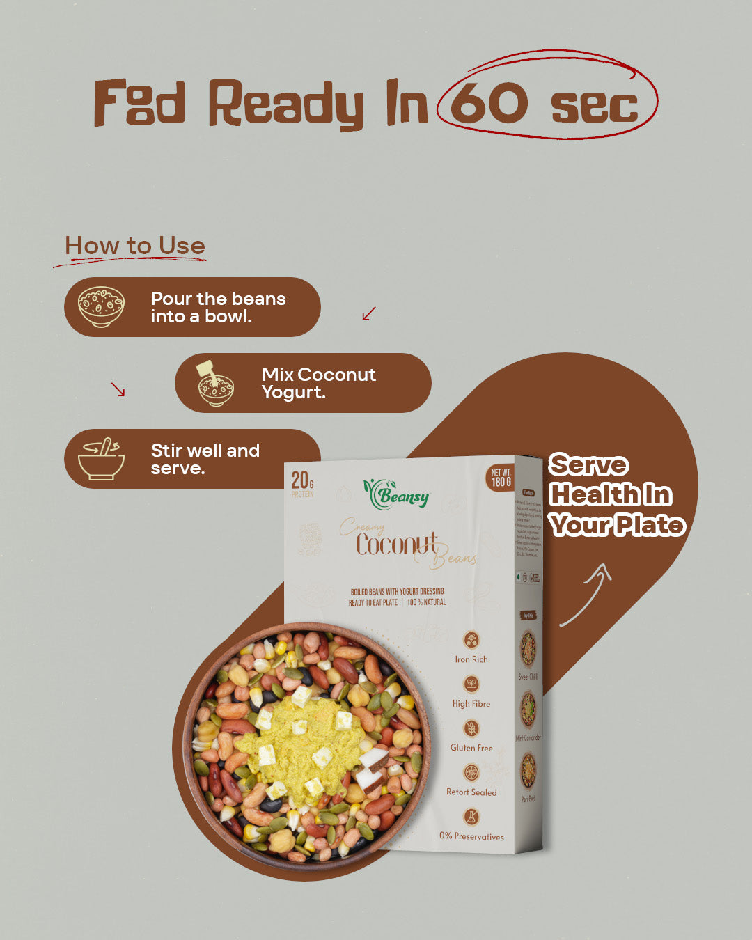 Creamy Coconut Beans | Plant-Based Meal Australia | Beansy