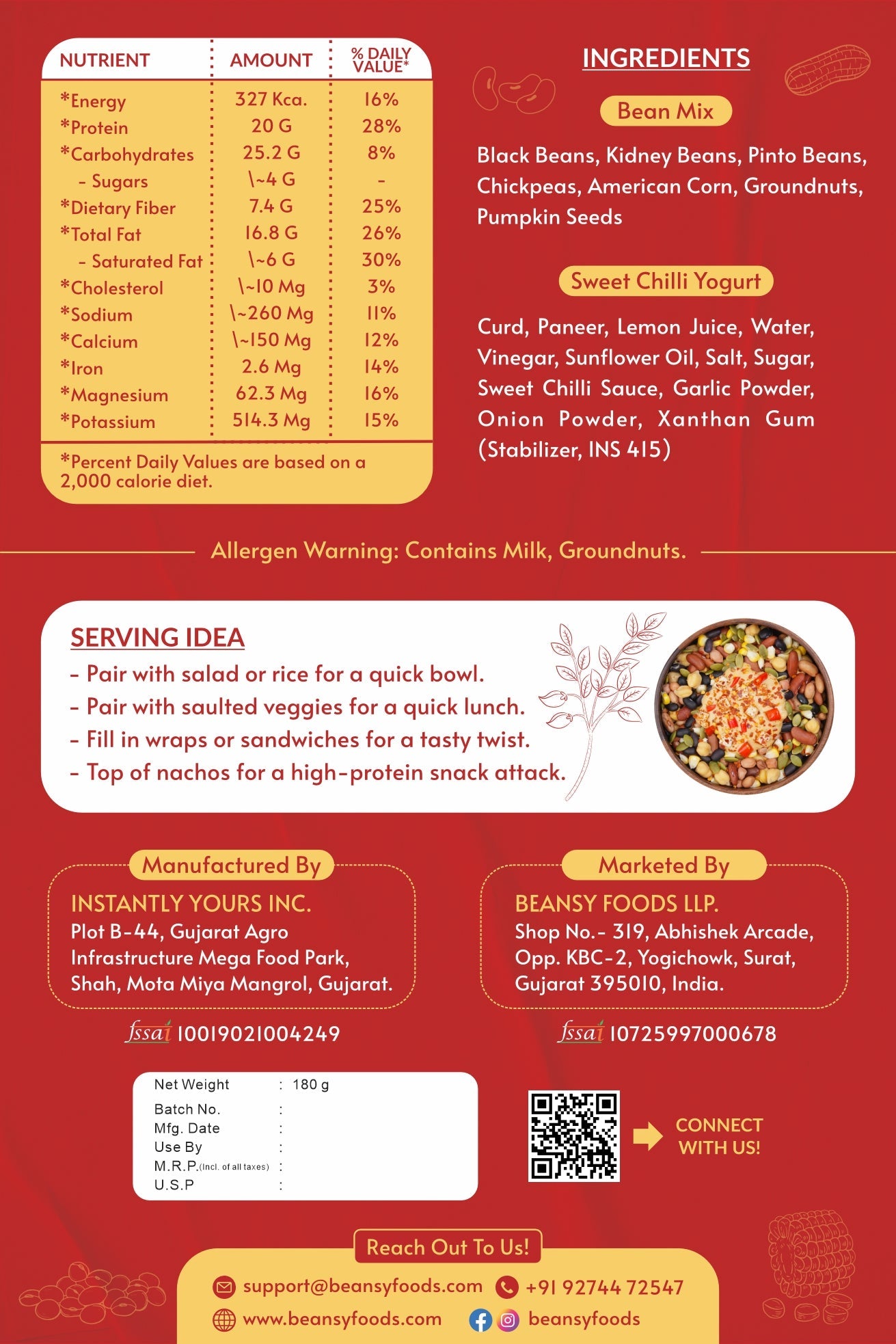 8-Pack Bean Bundle | Family Size Protein Meals Australia