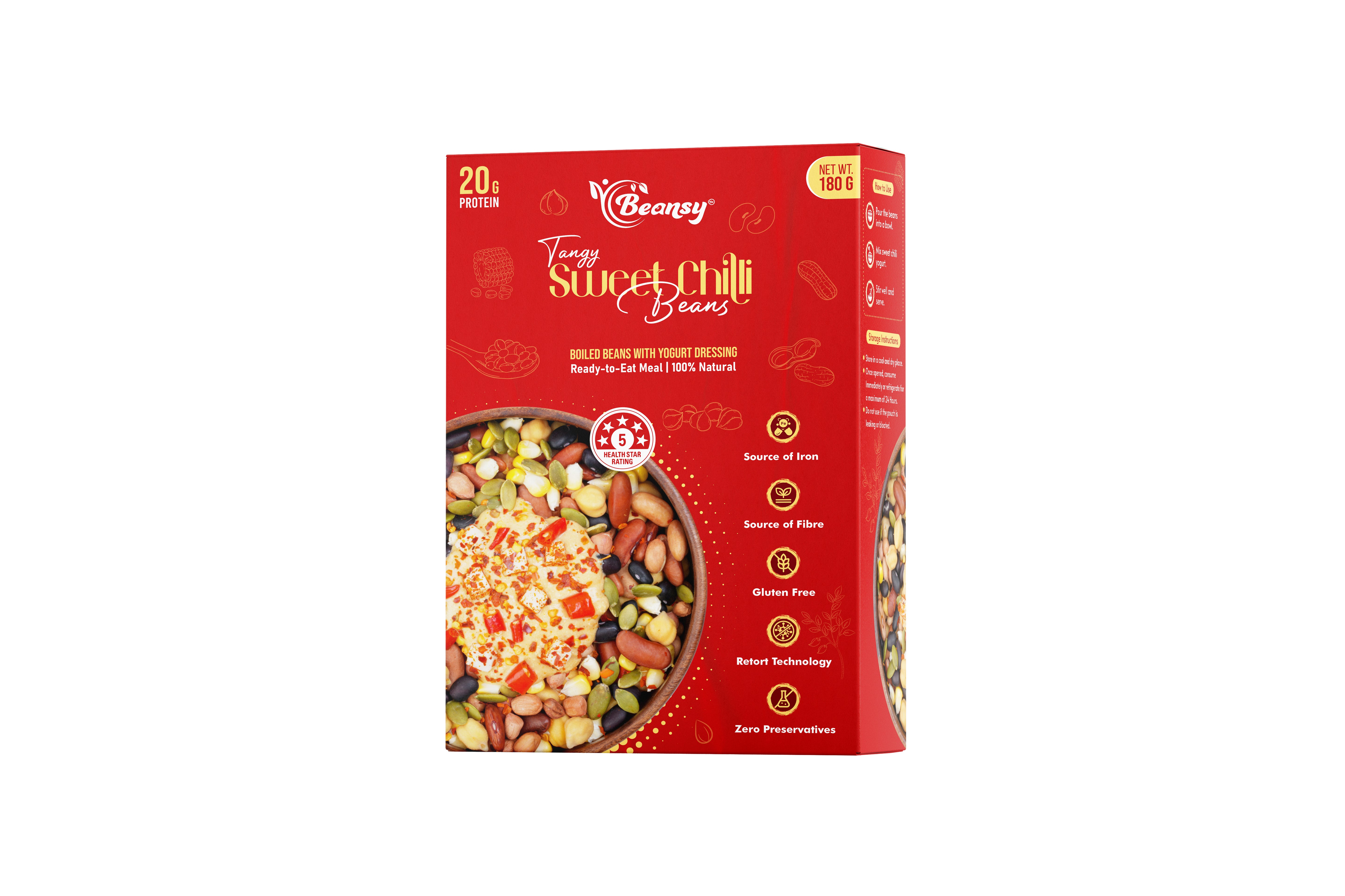 Tangy Sweet Chilli Beans | Healthy Snack Australia | Beansy
